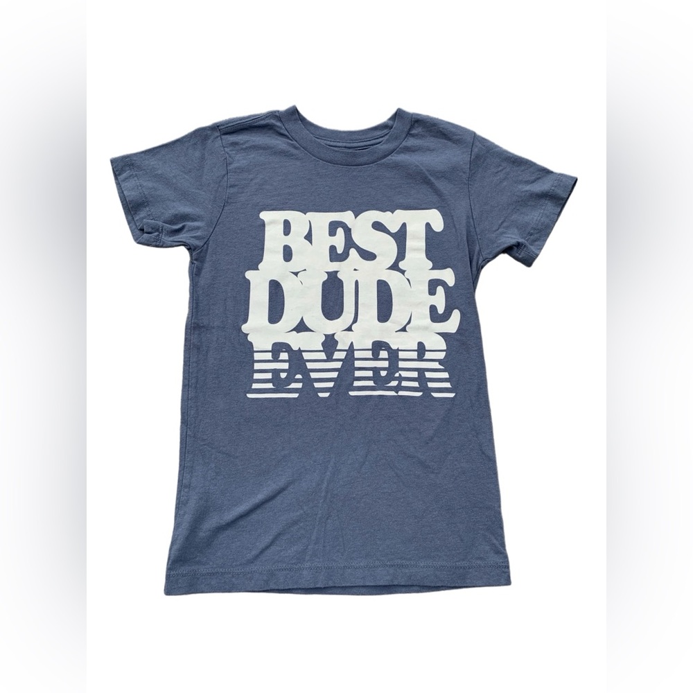 Tiny Whales Size 6 Best Dude Ever Short Sleeve Graphic Tee